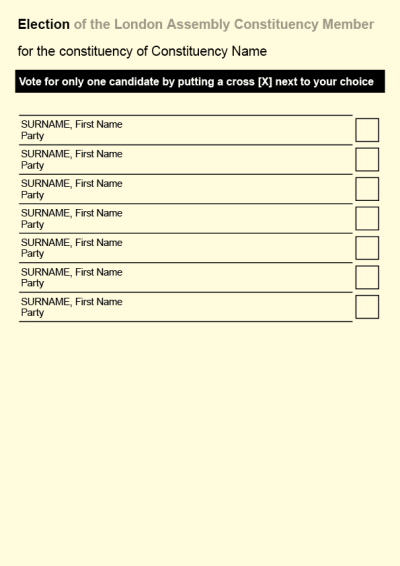 How To Complete Your Ballot Papers London Elects